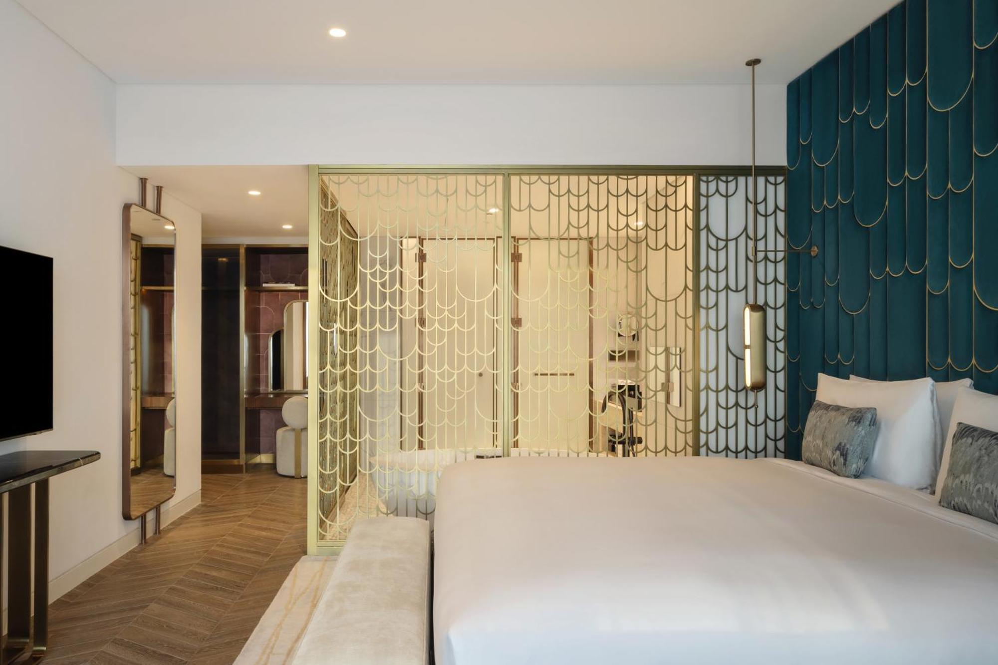 Hotel So/ Uptown Dubaj Pokój zdjęcie A bedroom at the hotel